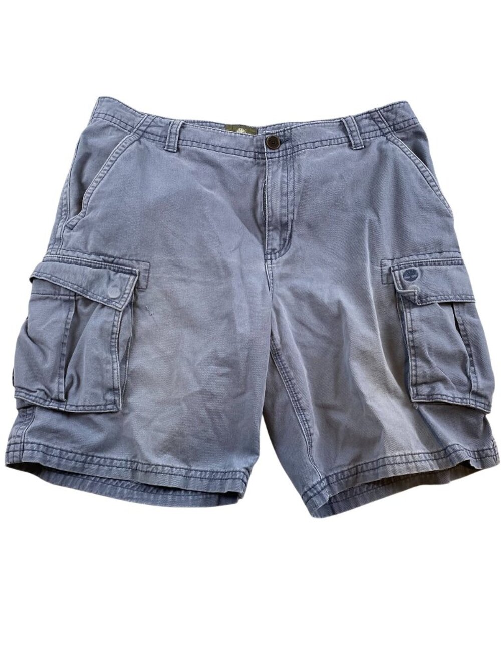 Timberland Mens Cargo Shorts Size 38 Gray Blue Hiking Fishing Outdoors Casual